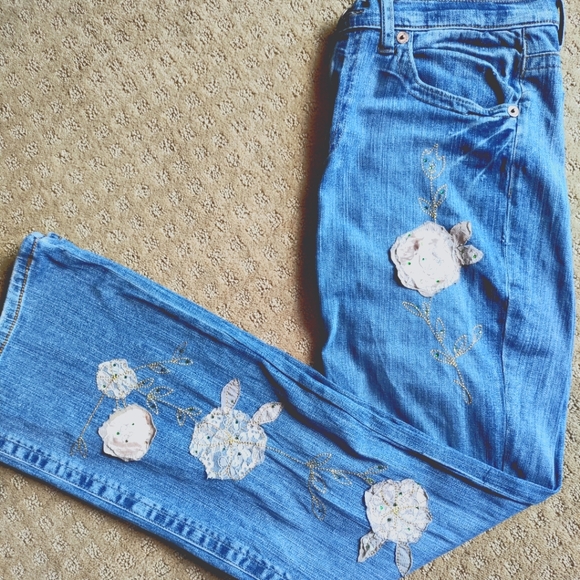 Cavaricci Vintage Floral Jeans 